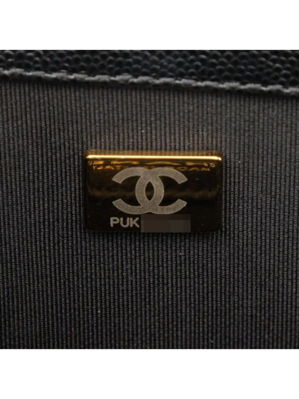 Chanel CC Logo Quilted Boy 20 Vintage Chain Shoulder Bag Black Caviar Leather